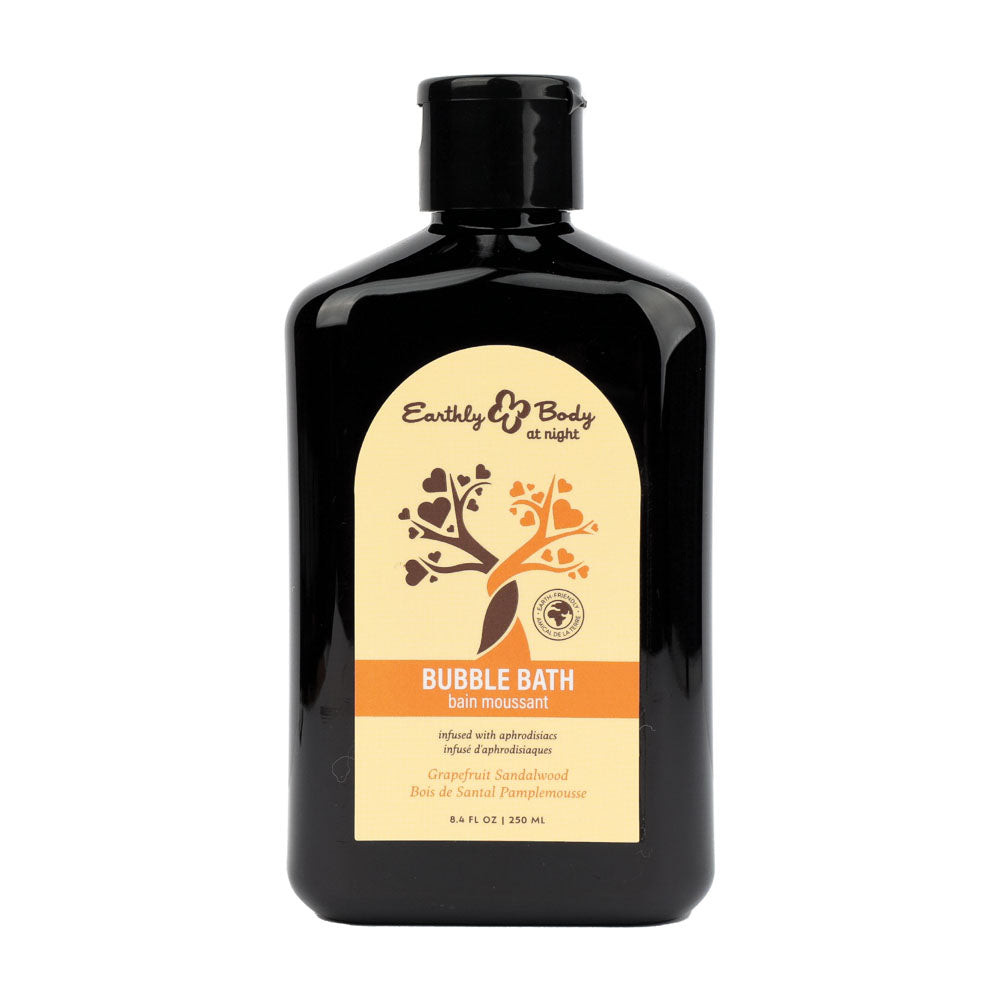 EB Hemp Seed Bubble Bath GRAPEFRUIT SANDALWOOD - 250 ml - Grapefruit Sandalwood Scented Bubble Bath - 250 ml Bottle Earthly Body